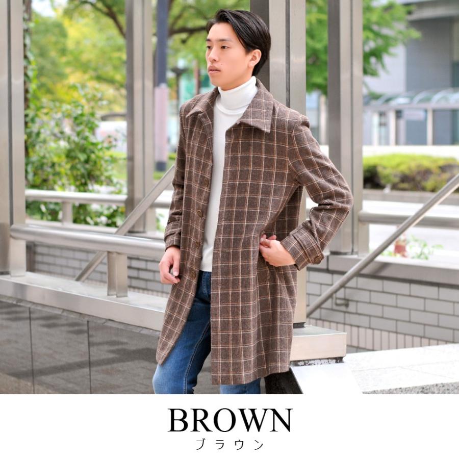 コート メンズ 冬 秋 秋冬 チェック ブラウン グレー M L Xl 2l Ll 3l 大きいサイズ ビジネス ウール Sacro サークロ Hk エイチケー メンズジャケット バッグ 鞄 のhk 通販 Yahoo ショッピング