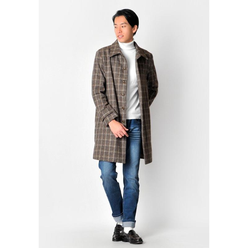 コート メンズ 冬 秋 秋冬 チェック ブラウン グレー M L Xl 2l Ll 3l 大きいサイズ ビジネス ウール Sacro サークロ Hk エイチケー メンズジャケット バッグ 鞄 のhk 通販 Yahoo ショッピング