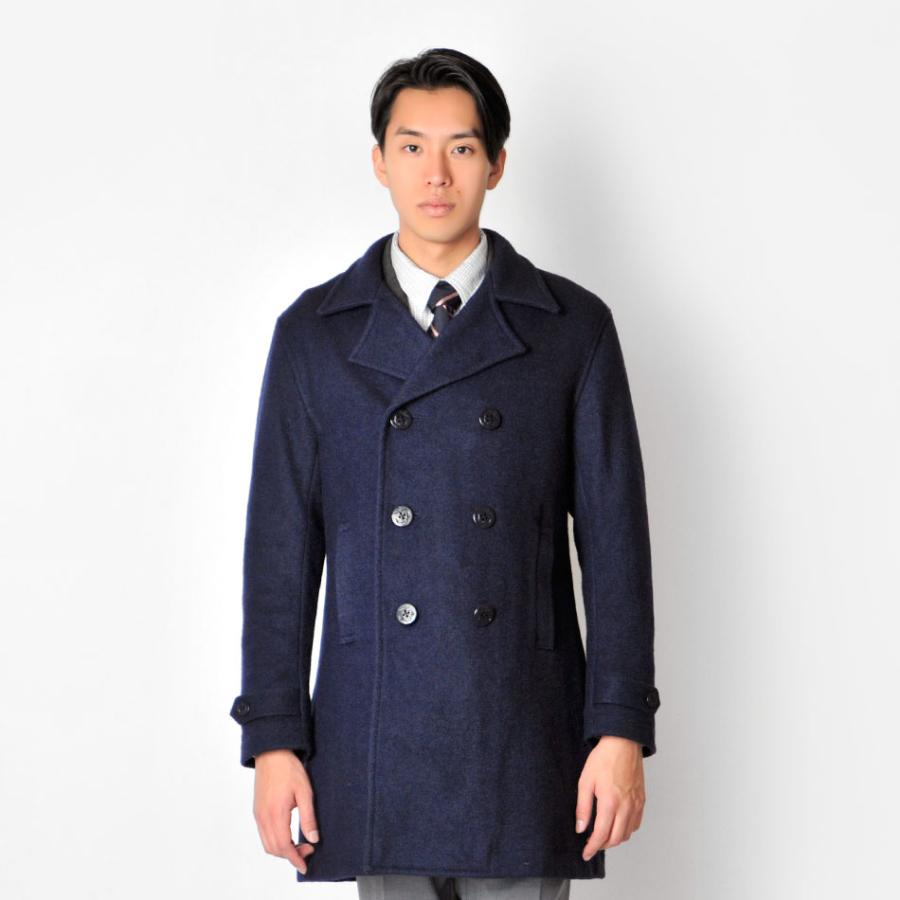 Pコート メンズ ロング 冬 秋冬 ダークグリーン グレー ネイビー M L Xl 2l Ll 3l 大きいサイズ ビジネス ウール ピーコート Sacro サークロ メンズジャケット バッグ 鞄 のhk 通販 Yahoo ショッピング