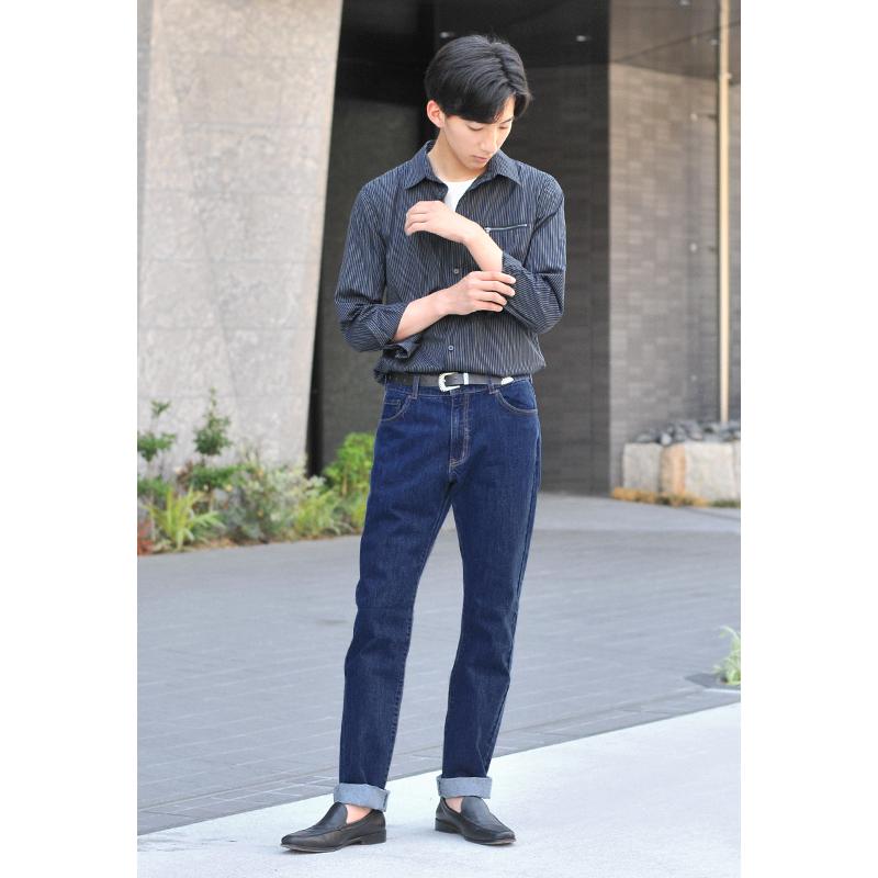 ジーンズ メンズ ストレート S M L XL 2L LL 3L 4L 29 30 31 32 33 34 大きいサイズ 青 黒 ブルー ブラック ノンウォッシュ 綿100 春夏秋冬 Sacro 18544 | sacro | 05