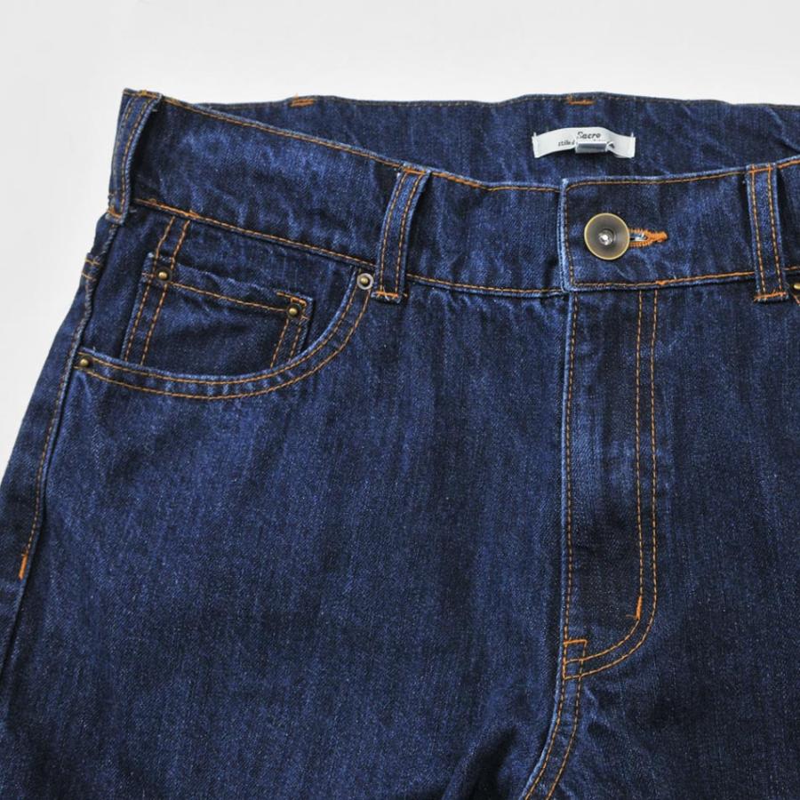 ジーンズ メンズ ストレート S M L XL 2L LL 3L 4L 29 30 31 32 33 34 大きいサイズ 青 黒 ブルー ブラック ノンウォッシュ 綿100 春夏秋冬 Sacro 18544 | sacro | 11