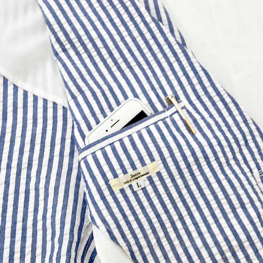 Sacro サークロ サマージャケット メンズ ストライプ シアサッカー ビッグサイズ 大きいサイズ 春 夏 秋 ライトブルー ネイビー M L 2l Ll Xl 3l Xxl メンズジャケット バッグ 鞄 のhk 通販 Yahoo ショッピング