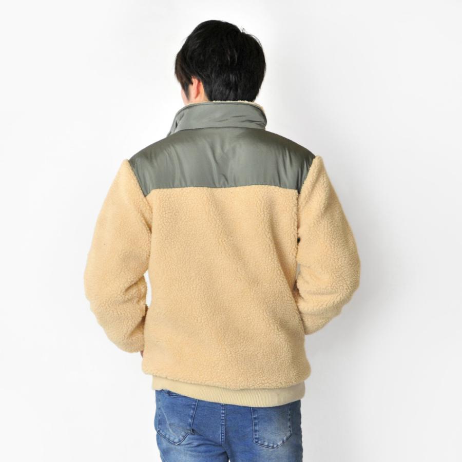 ボアジャケット ボアブルゾン メンズ 秋冬 大きいサイズ アウトドア ベージュ ブラウン ブラック 黒 M L 2L 3L XL LL XXL Sacro サークロ hk 19557 | sacro | 13