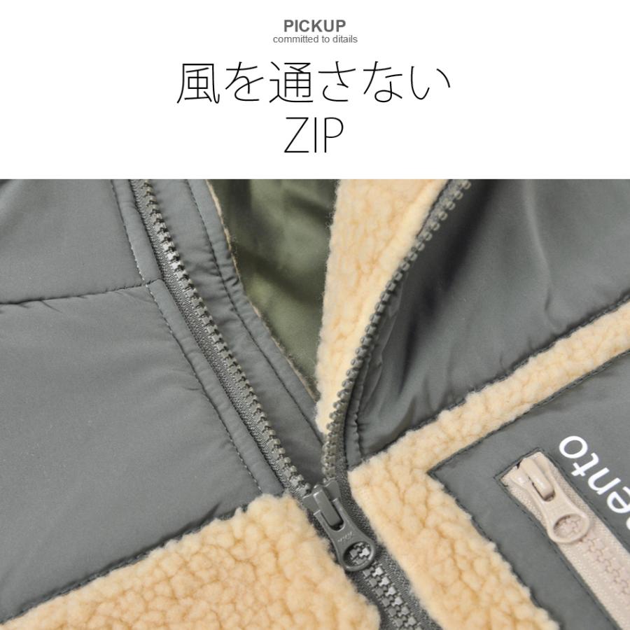 ボアジャケット ボアブルゾン メンズ 秋冬 大きいサイズ アウトドア ベージュ ブラウン ブラック 黒 M L 2L 3L XL LL XXL Sacro サークロ hk 19557 | sacro | 05