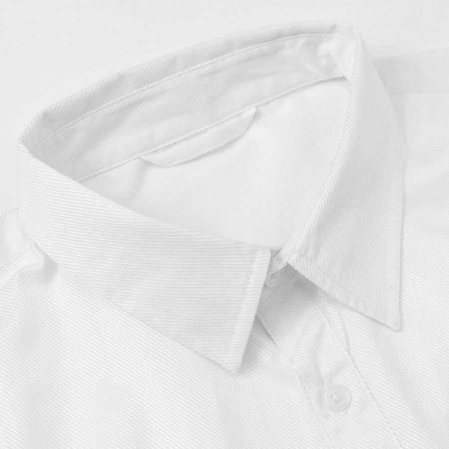 シャツ メンズ カジュアル 長袖 無地 ストライプ モード 綺麗め タイト スリム 春夏秋冬 白 黒 ホワイト ブラック ネイビー 大きいサイズ M L XL 2L 3L 4L 5L | EVOLUTION | 18