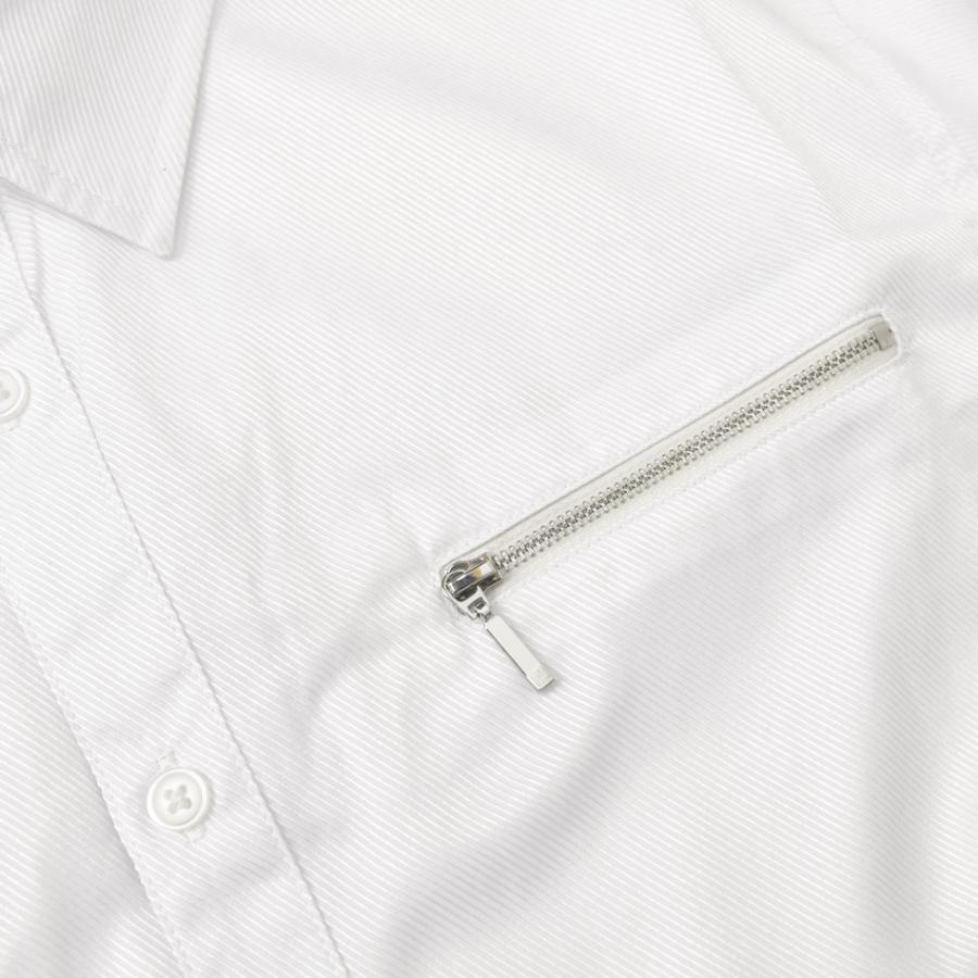 シャツ メンズ カジュアル 長袖 無地 ストライプ モード 綺麗め タイト スリム 春夏秋冬 白 黒 ホワイト ブラック ネイビー 大きいサイズ M L XL 2L 3L 4L 5L | EVOLUTION | 20