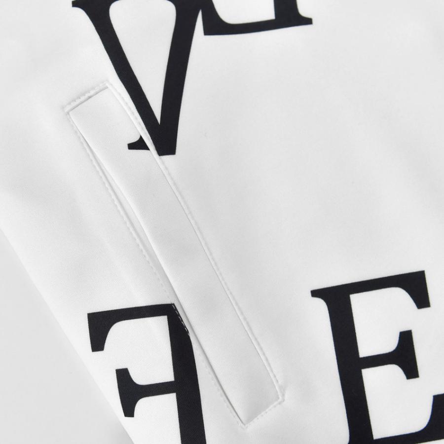 トラックジャケット メンズ ジャージ ロゴ プリント スポーツウエア ストリート 韓国 サーフ オラオラ系 ゴルフウエア 白 黒 ホワイト ブラック M L XL | EVOLUTION | 12