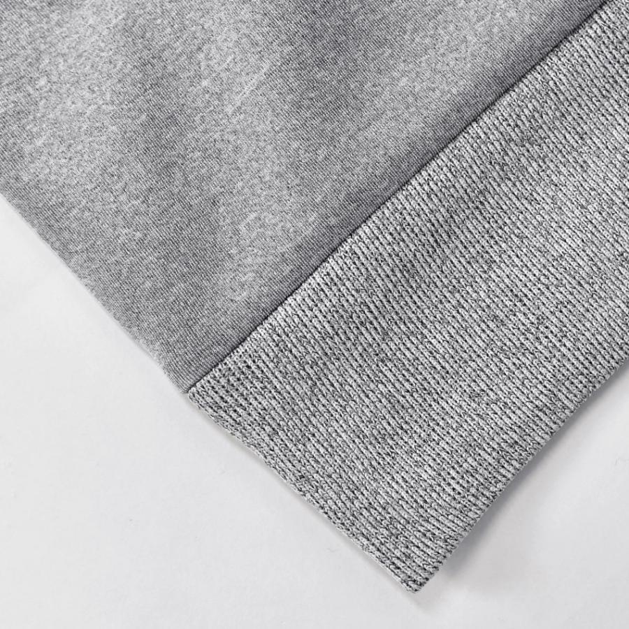 パーカー メンズ ジップパーカー 切替 フェイクレザー ライン ロゴ 春秋冬 ジムウエア モード系 サーフ系 ビター系 オラオラ系 グレー ブラック 黒 M L XL | EVOLUTION | 16