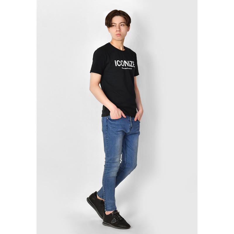 Tシャツ メンズ 半袖 ロゴ ロゴティー ラインストーン クルーネック サーフ系 ビター系 ストリート系 ホワイト ブラック 白 黒 M L XL LL 2L | EVOLUTION | 07
