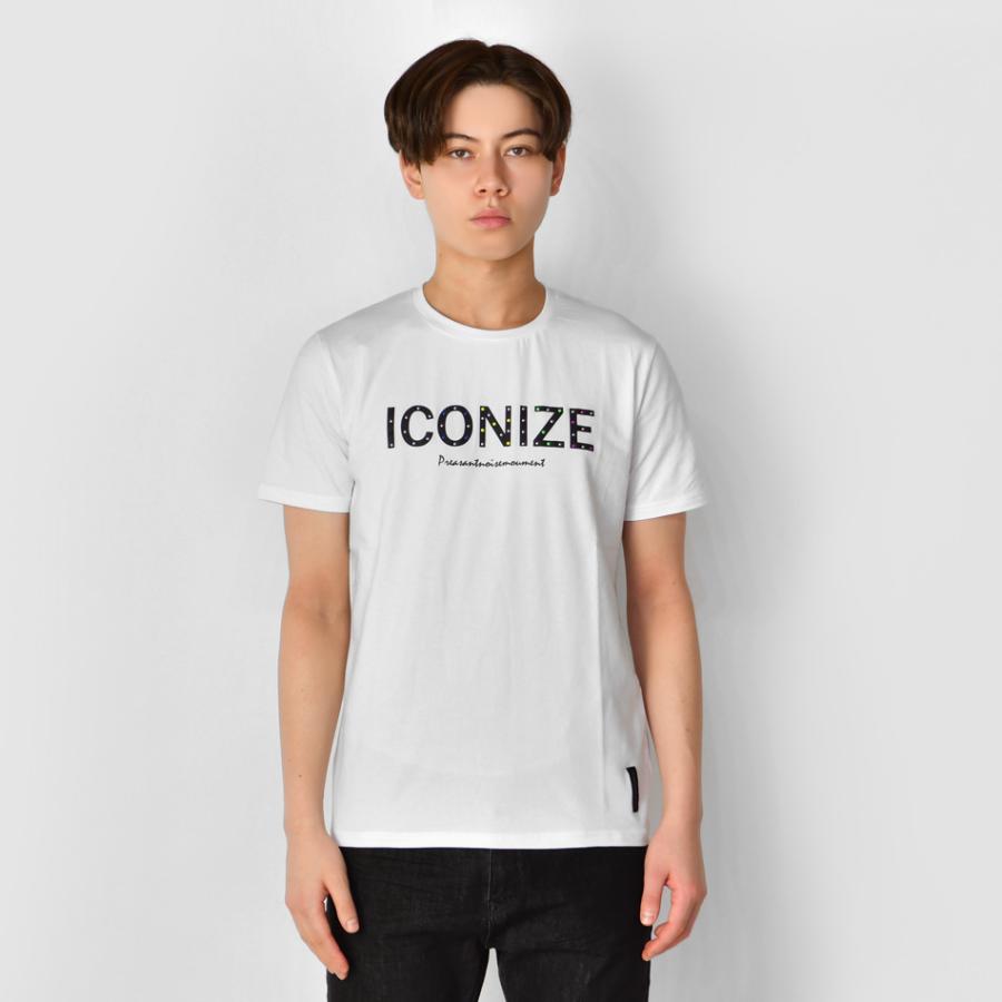 Tシャツ メンズ 半袖 ロゴ ロゴティー ラインストーン クルーネック サーフ系 ビター系 ストリート系 ホワイト ブラック 白 黒 M L XL LL 2L | EVOLUTION | 08