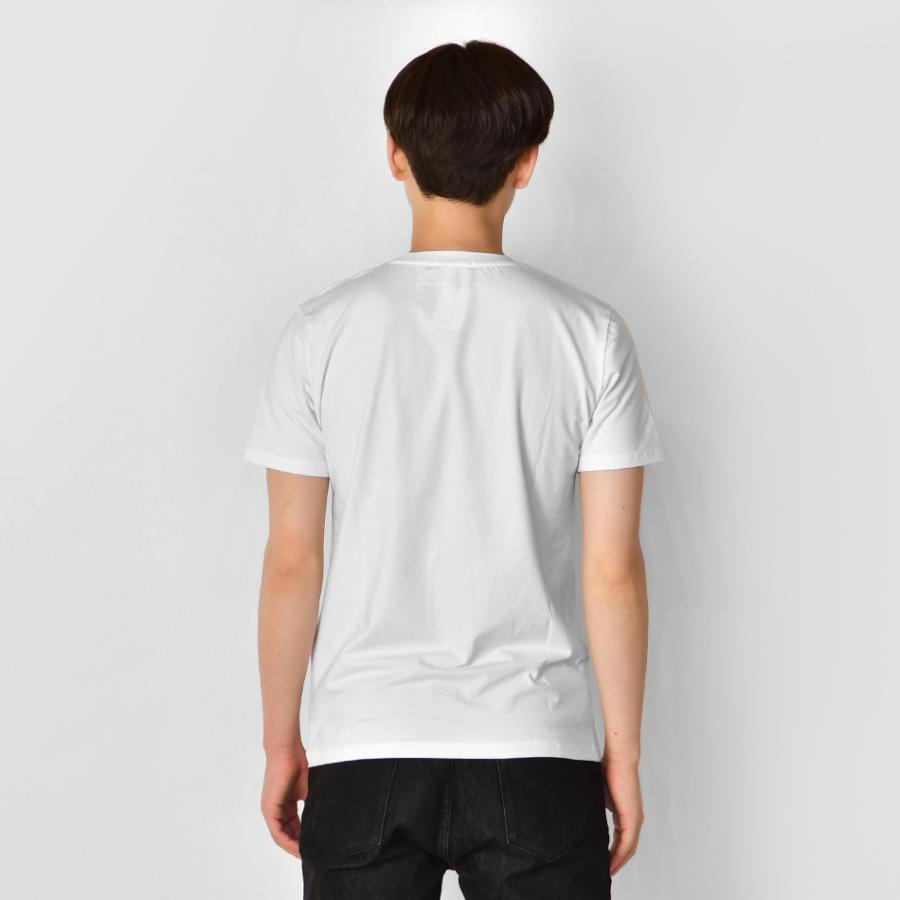 Tシャツ メンズ 半袖 ロゴ ロゴティー ラインストーン クルーネック サーフ系 ビター系 ストリート系 ホワイト ブラック 白 黒 M L XL LL 2L | EVOLUTION | 09