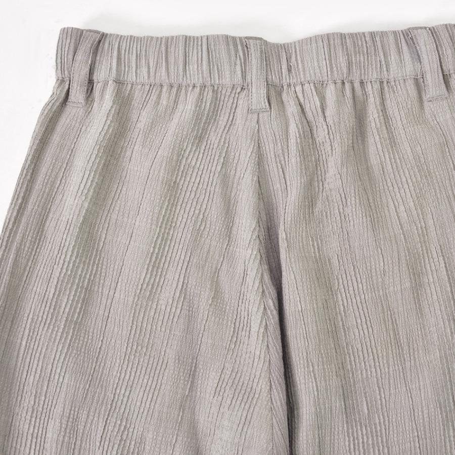 テーパードパンツ メンズ イージーパンツ ストレッチ 1タック 春夏秋 軽い 涼しい 楊柳 モード 韓国ファッション 黒 グレー カーキ チャコール ブラック M L | EVOLUTION | 15