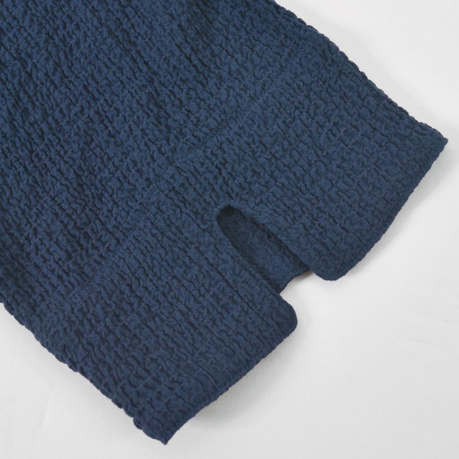 シャツ メンズ カプリシャツ 7分丈 リゾートシャツ スキッパーシャツ ストレッチ イタリア系 サーフ系 ビター系 春夏秋 ホワイト グレージュ ネイビー 白 紺 M L | EVOLUTION | 14