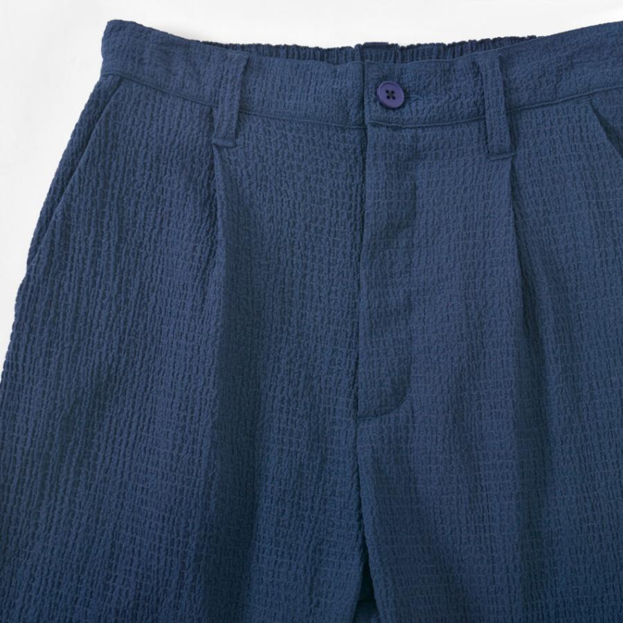 アンクルパンツ メンズ タックパンツ テーパード 春 夏 秋 サーフ系 ビター系 リゾート系 イタリア系 ストレッチ ホワイト グレージュ ネイビー 白 紺 M L | EVOLUTION | 11
