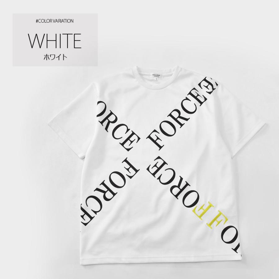Tシャツ メンズ 半袖 ロゴ プリント 春夏秋 総柄 ストリート サーフ オラオラ系 モード ビター系 ゴルフウエア 蛍光 白 黒 ホワイト イエロー ブラック M L XL | EVOLUTION | 06