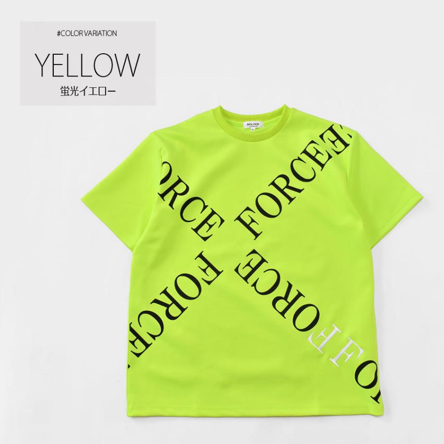 Tシャツ メンズ 半袖 ロゴ プリント 春夏秋 総柄 ストリート サーフ オラオラ系 モード ビター系 ゴルフウエア 蛍光 白 黒 ホワイト イエロー ブラック M L XL | EVOLUTION | 07