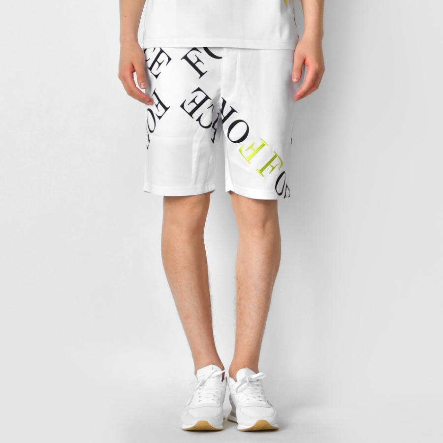 ハーフパンツ メンズ ショートパンツ ハーパン プリント 総柄 ストリート サーフ オラオラ系 モード ビター系 蛍光 白 黒 ホワイト イエロー ブラック M L XL | EVOLUTION | 09