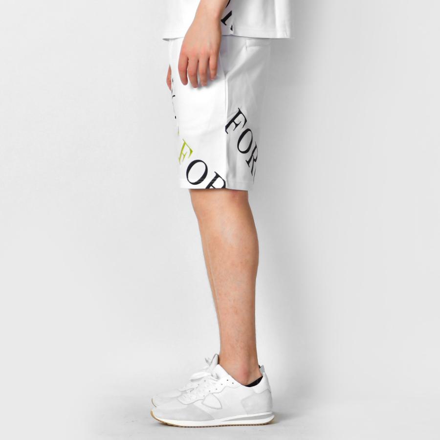 ハーフパンツ メンズ ショートパンツ ハーパン プリント 総柄 ストリート サーフ オラオラ系 モード ビター系 蛍光 白 黒 ホワイト イエロー ブラック M L XL | EVOLUTION | 10