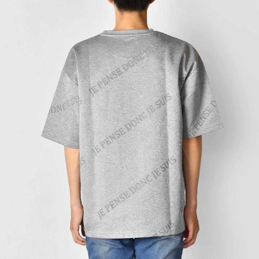 Tシャツ メンズ ビッグシルエット プリント ロゴ 半袖 春夏秋 ポンチ ゴルフウエア ジムウエア ストリート サーフ ビター オラオラ系 黒 グレー ブラック M L XL | EVOLUTION | 08