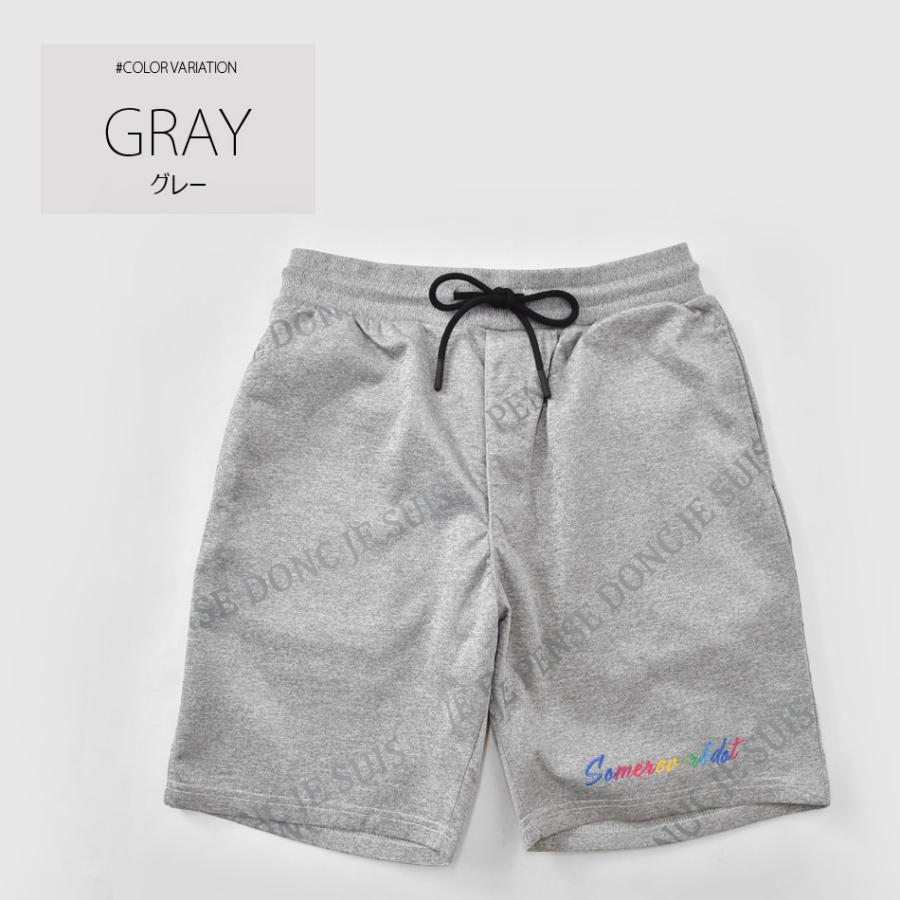 ハーフパンツ メンズ ショートパンツ プリント ロゴ 総柄 刺繍 ストリート サーフ オラオラ モード ビター ゴルフウエア ジムウエア 黒 グレー ブラック M L XL | EVOLUTION | 05