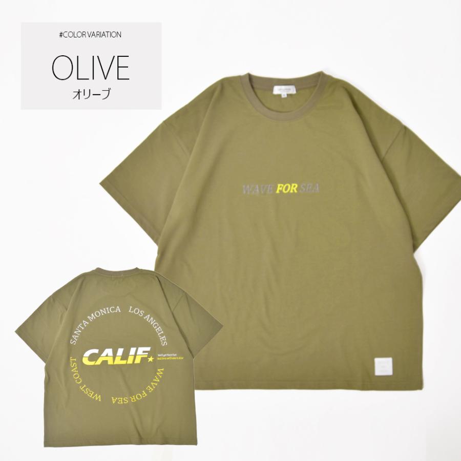 Tシャツ メンズ ビッグシルエット 半袖 刺繍 プリント 春夏秋 サーフ ビター ストリート スケボー 韓国ファッション 白 黒 ホワイト オリーブ ブラック M L XL | EVOLUTION | 06