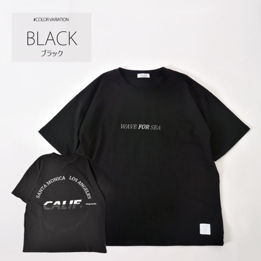 Tシャツ メンズ ビッグシルエット 半袖 刺繍 プリント 春夏秋 サーフ ビター ストリート スケボー 韓国ファッション 白 黒 ホワイト オリーブ ブラック M L XL | EVOLUTION | 07