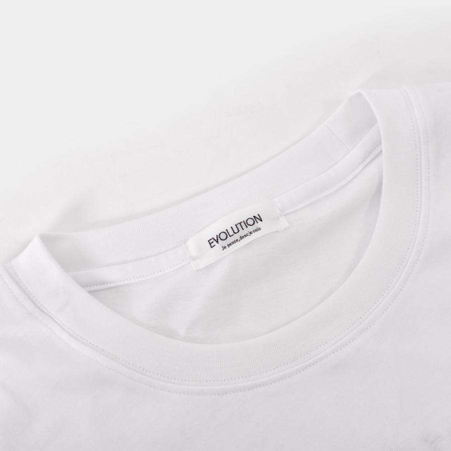 Tシャツ メンズ ビッグシルエット 半袖 刺繍 プリント 春夏秋 サーフ ビター ストリート スケボー 韓国ファッション 白 黒 ホワイト オリーブ ブラック M L XL | EVOLUTION | 10