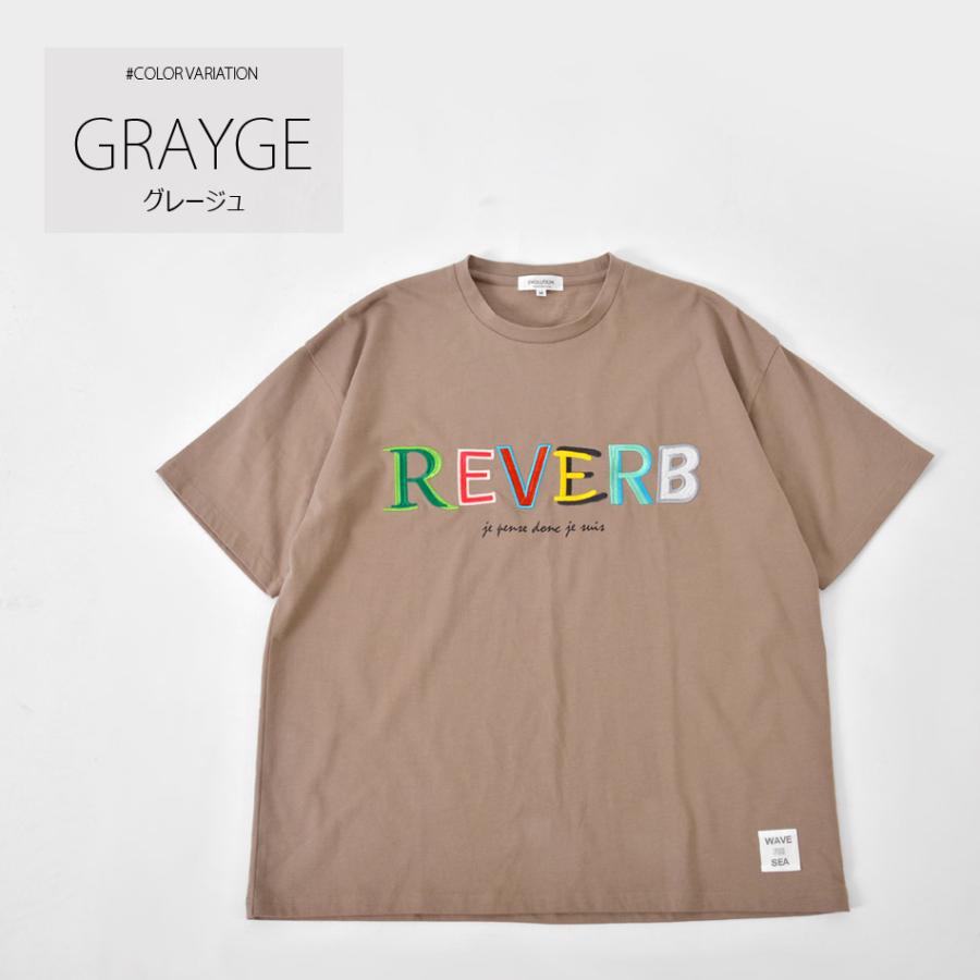 Tシャツ メンズ ティーシャツ ビッグシルエット 半袖 ロゴ 刺繍 サーフ系 ストリート系 韓国ファッション ビター系 ホワイト ブラック グレージュ 白 黒 M L XL | EVOLUTION | 06
