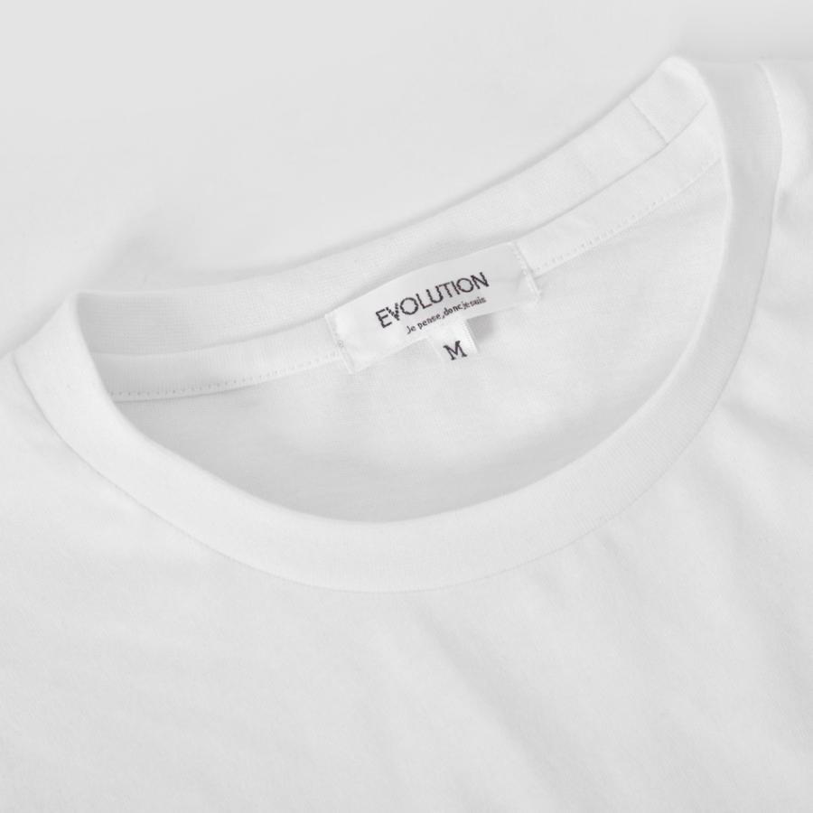 Tシャツ メンズ ティーシャツ ビッグシルエット 半袖 ロゴ 刺繍 サーフ系 ストリート系 韓国ファッション ビター系 ホワイト ブラック グレージュ 白 黒 M L XL | EVOLUTION | 10