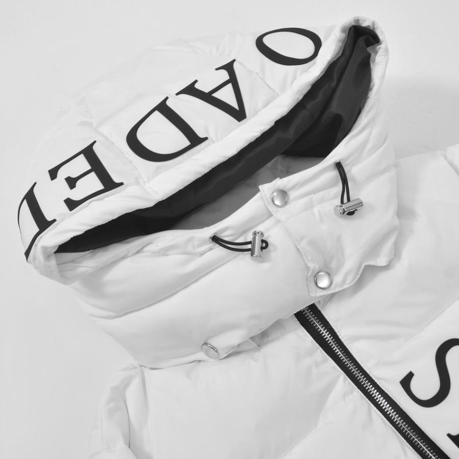 ダウンジャケット メンズ 中綿ジャケット ロゴ フード取り外し可 撥水加工 春秋冬 ストリート サーフ  アウトドア 白 赤 黒 ホワイト レッド ブラック M L XL | EVOLUTION | 15