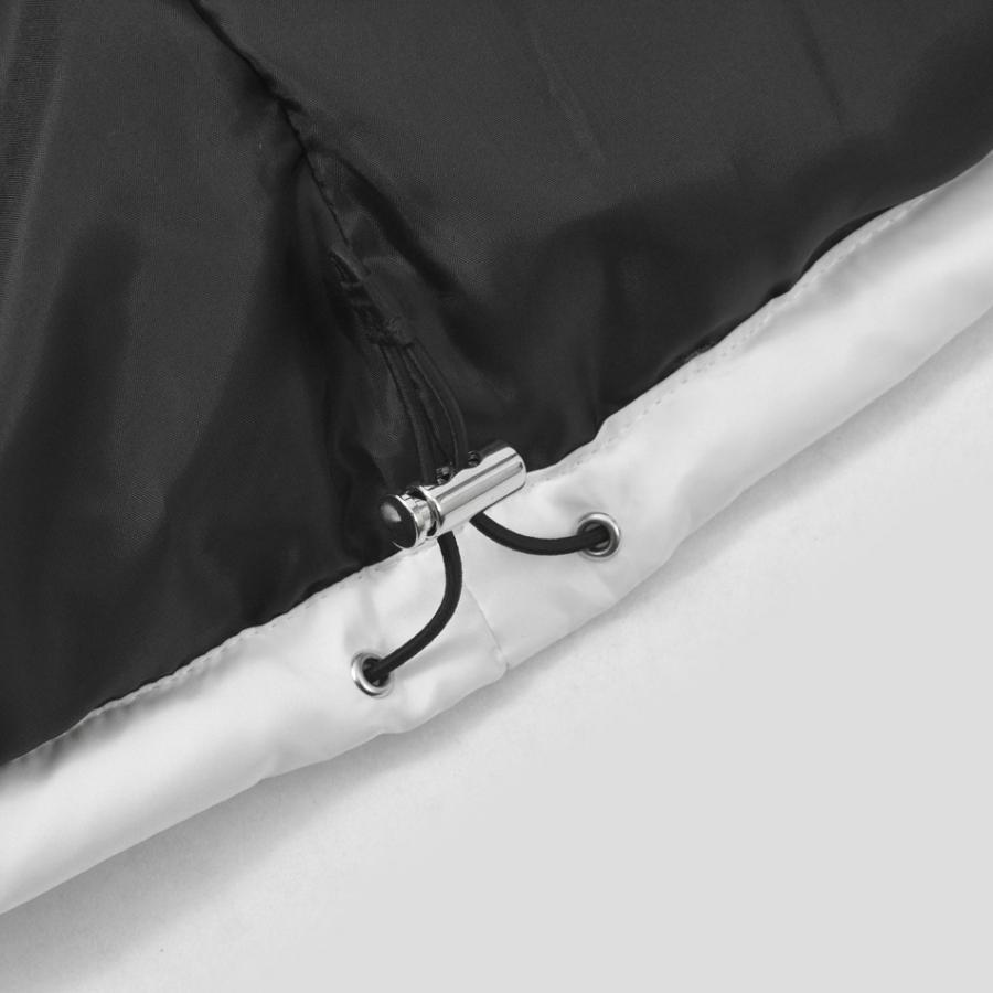 ダウンジャケット メンズ 中綿ジャケット ロゴ フード取り外し可 撥水加工 春秋冬 ストリート サーフ  アウトドア 白 赤 黒 ホワイト レッド ブラック M L XL | EVOLUTION | 20