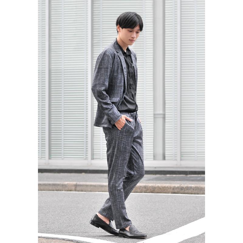 ジャケット メンズ 大きいサイズ ストレッチ テーラード 春夏秋冬 黒 紺 グレー ブラック ネイビー ヘリンボーン ストライプ M L XL LL 2L 3L 4L 5L 23519 | EVOLUTION | 15