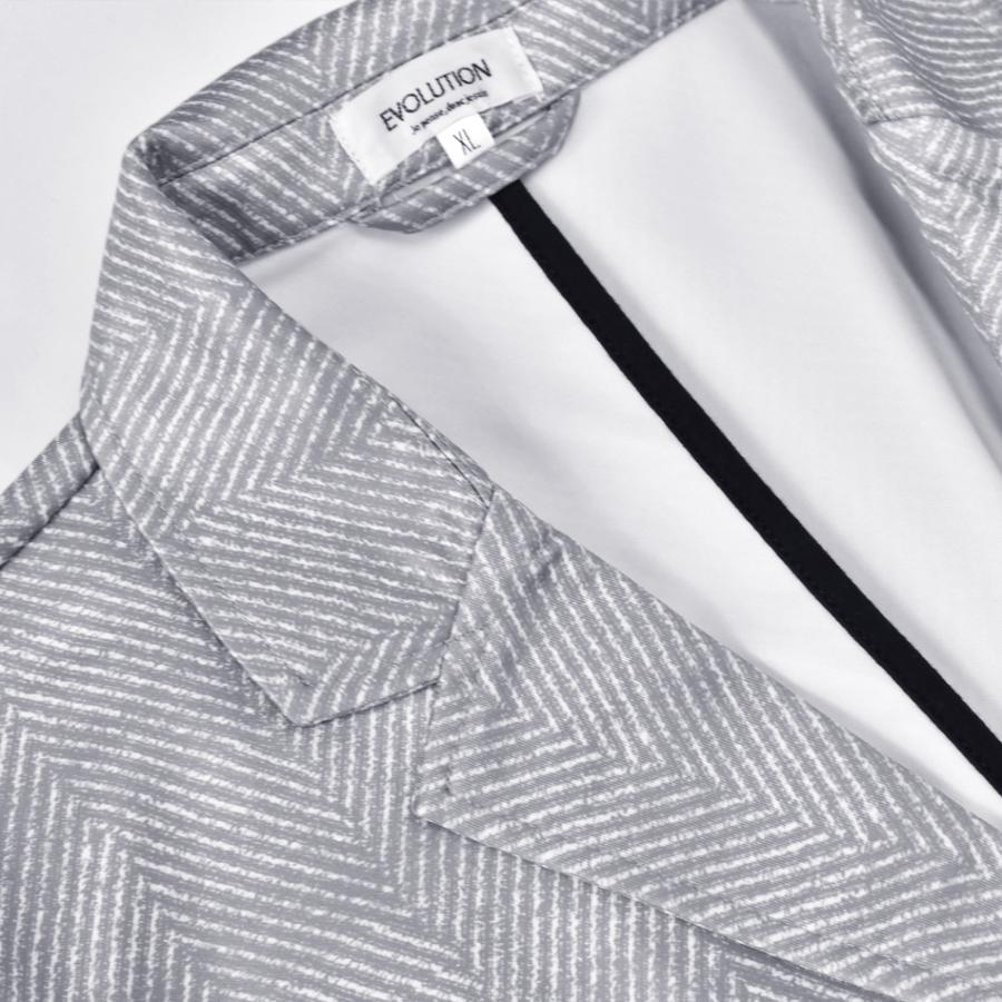 ジャケット メンズ 大きいサイズ ストレッチ テーラード 春夏秋冬 黒 紺 グレー ブラック ネイビー ヘリンボーン ストライプ M L XL LL 2L 3L 4L 5L 23519 | EVOLUTION | 20