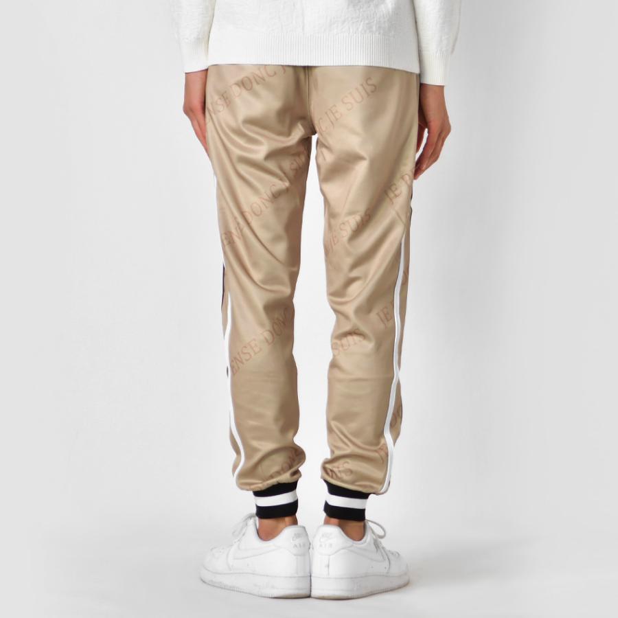 ジョガーパンツ メンズ ジャージ スウェット ポンチ 総柄 ロゴ ゴルフウエア ストリート サーフ ビター オラオラ系 春夏秋冬 紺 ベージュ ネイビー M L XL | EVOLUTION | 11