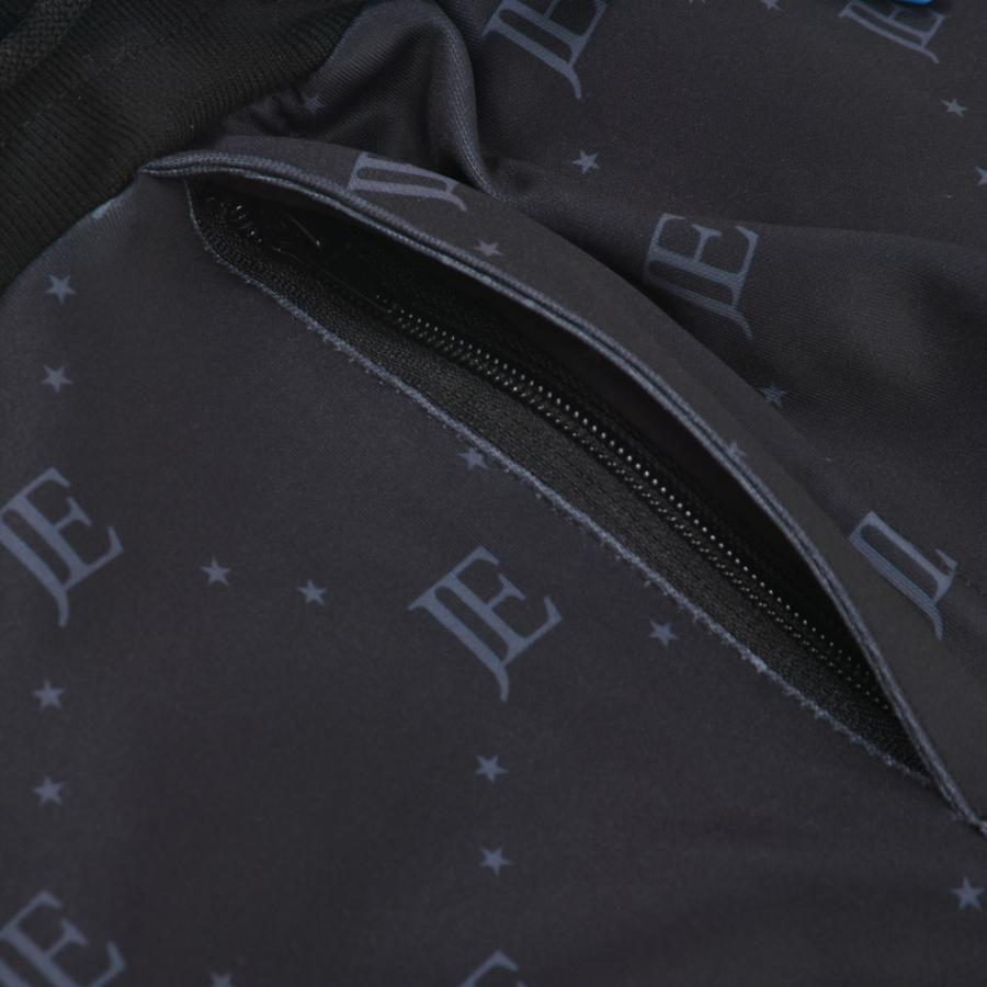 ジョガーパンツ メンズ ジャージ スウェットパンツ ポンチ 総柄 ロゴ ゴルフウエア ストリート サーフ ビター オラオラ系 黒 グレー ブラック M L XL | EVOLUTION | 14