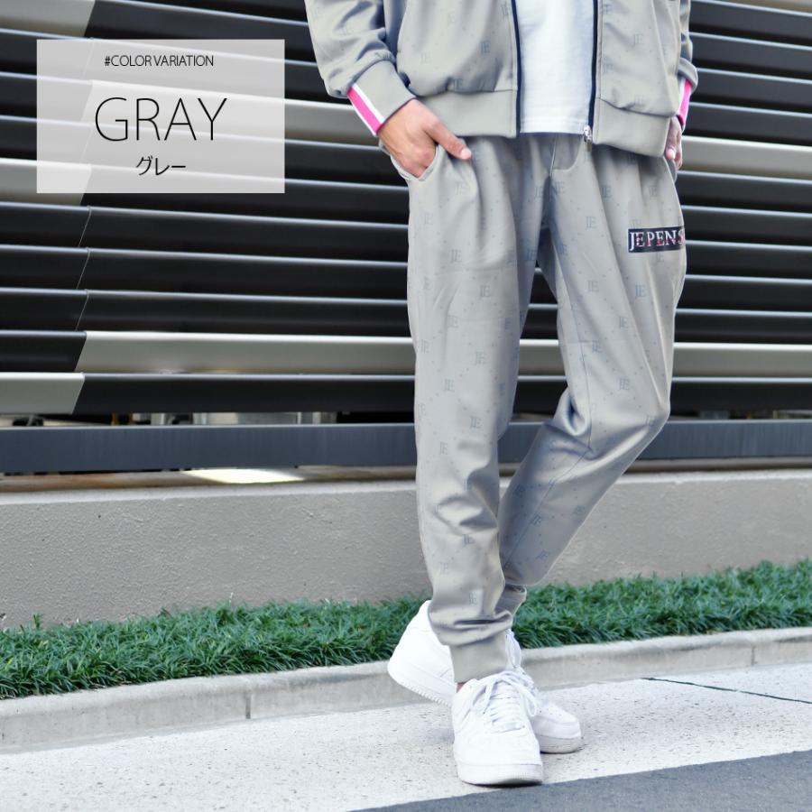 ジョガーパンツ メンズ ジャージ スウェットパンツ ポンチ 総柄 ロゴ ゴルフウエア ストリート サーフ ビター オラオラ系 黒 グレー ブラック M L XL | EVOLUTION | 05