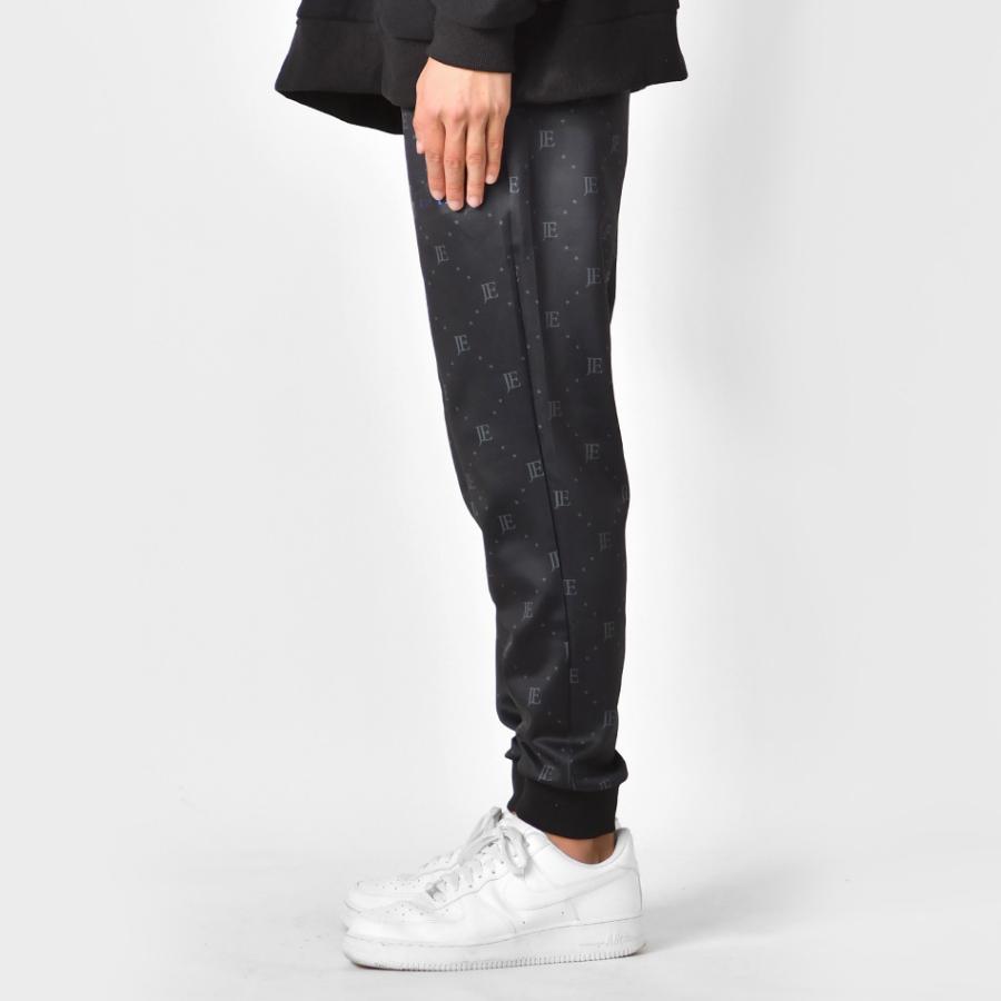 ジョガーパンツ メンズ ジャージ スウェットパンツ ポンチ 総柄 ロゴ ゴルフウエア ストリート サーフ ビター オラオラ系 黒 グレー ブラック M L XL | EVOLUTION | 10