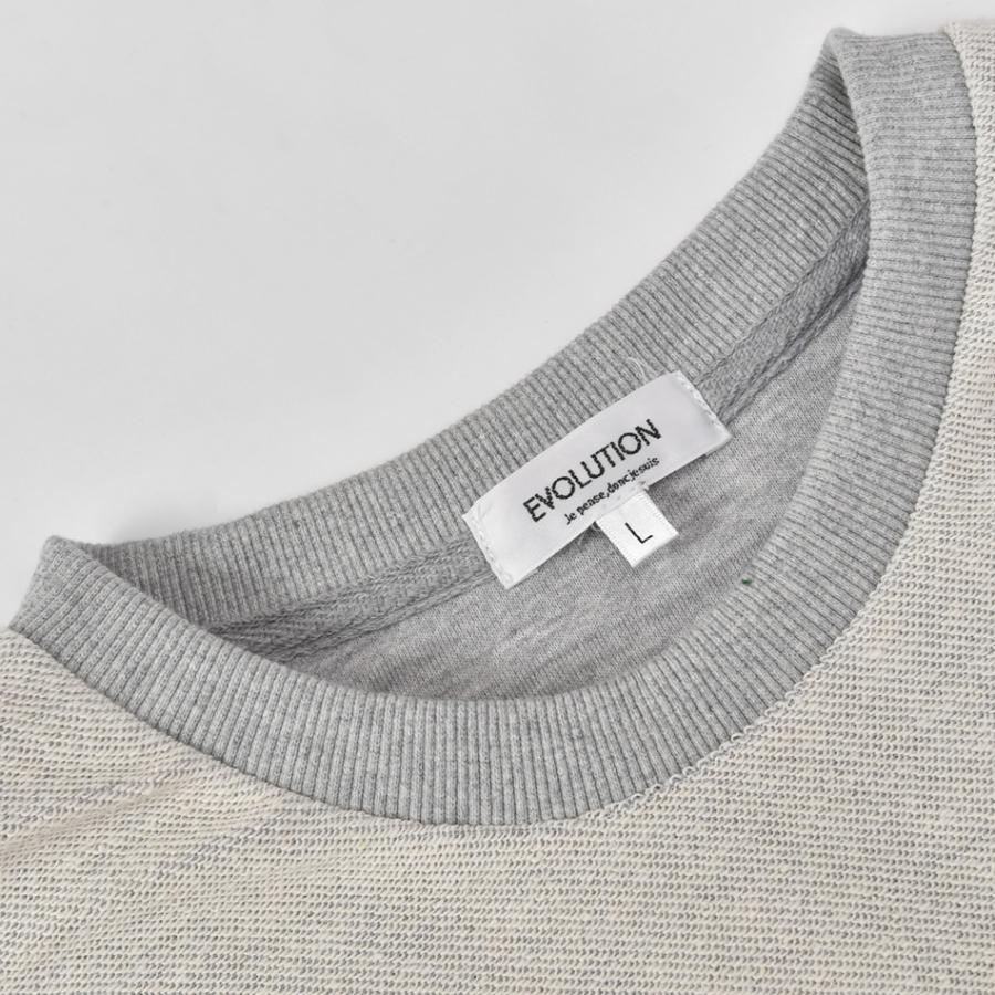 トレーナー メンズ スウェット ビッグシルエット ロゴ サガラ刺繍 春秋冬 ストリート系 韓国ファッション サーフ系 裏毛 黒 緑 グレー グリーン ブラック M L | EVOLUTION | 13