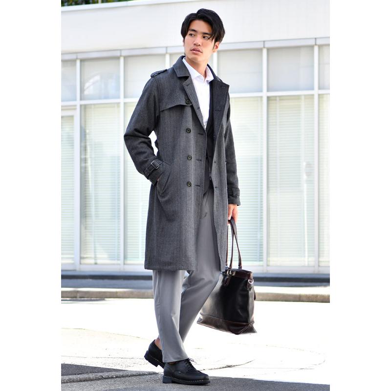 トレンチコート メンズ ロングコート ビジネス スプリング 春秋冬 コーデュロイ ツイード 紺 茶 黒 ベージュ ネイビー ブラウン チャコールグレー M L 2l 3l メンズジャケット バッグ 鞄 のhk 通販 Yahoo ショッピング