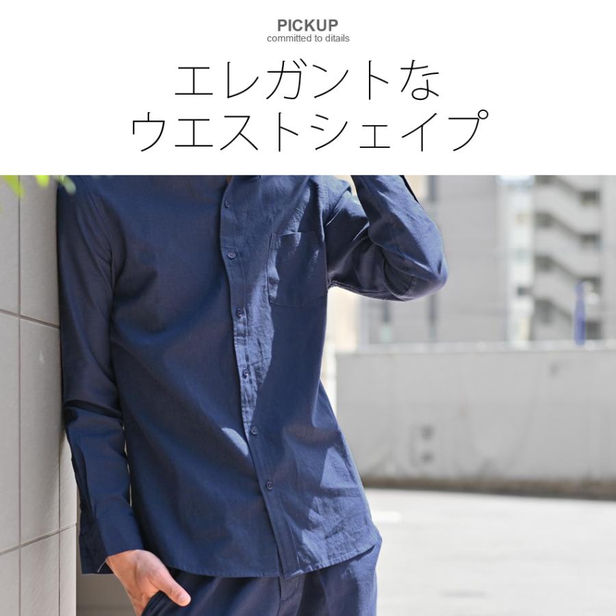 EVOLUTION（エボリューション） シャツ メンズ 綿麻 リネン 麻シャツ