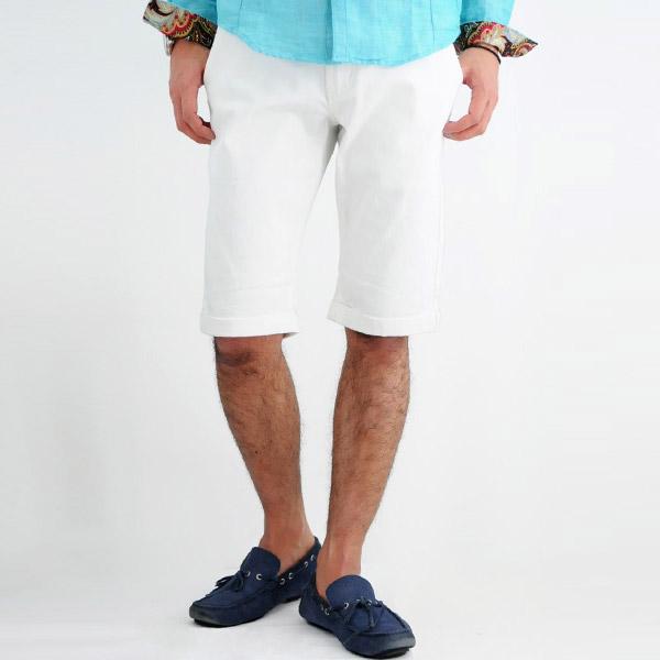 ハーフパンツ メンズ 白 青 M L Xl Ll 2l ホワイト ベージュ アクア