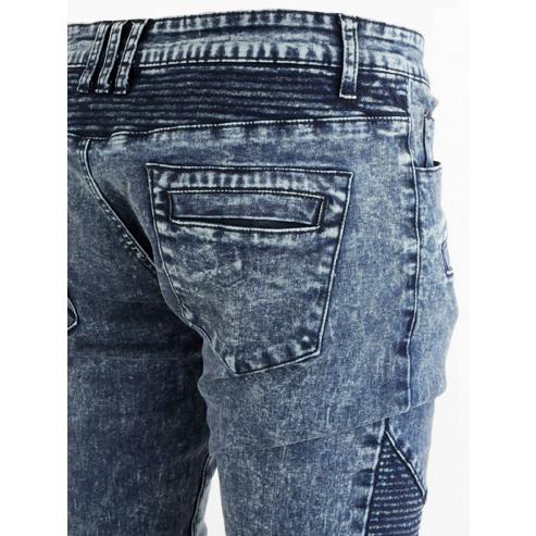 ジーンズ メンズ バイカーズ M L XL 2L 30 31 32 白 黒 青 ホワイト ブラック ストレッチ ユーズド ウォッシュ バイカーパンツ EVOLUTION エイチケー 41595 | EVOLUTION | 13