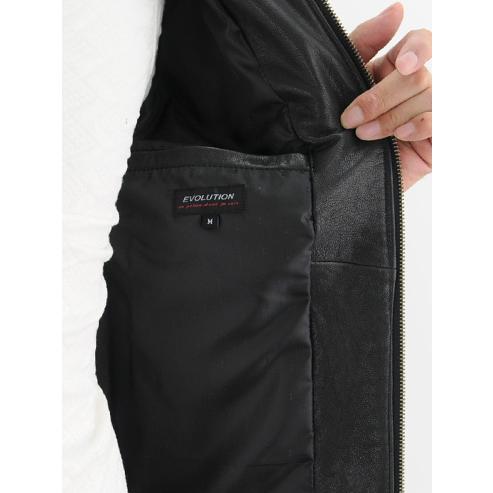 EVOLUTION レザージャケット メンズ 本革 ゴートレザー 山羊革