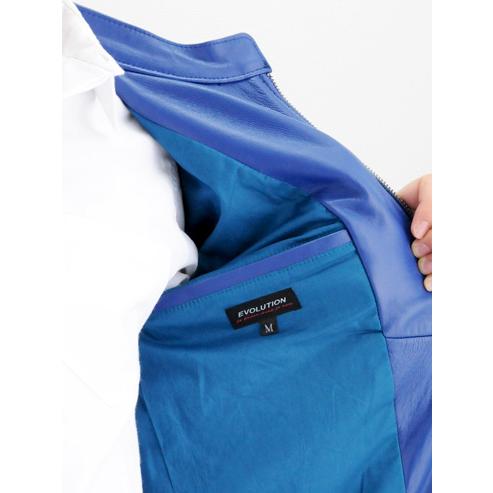 レザージャケット メンズ 本革 ラムレザー 羊革 キャメル レッド 赤 ブルー 青 ブラック 黒 M L XL 2L ライダース 革ジャン リアルレザー 春 秋 EVOLUTION 51531 | EVOLUTION | 13
