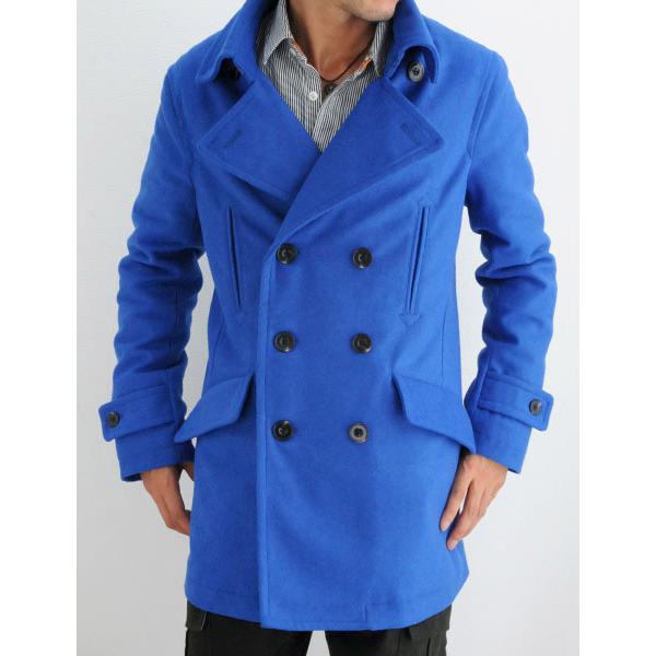 エボリューション EVOLUTION ピーコート メンズ 秋 冬 春 ウール混 オレンジ他 全7色 M L LL 2L XL 53506 |  | 02