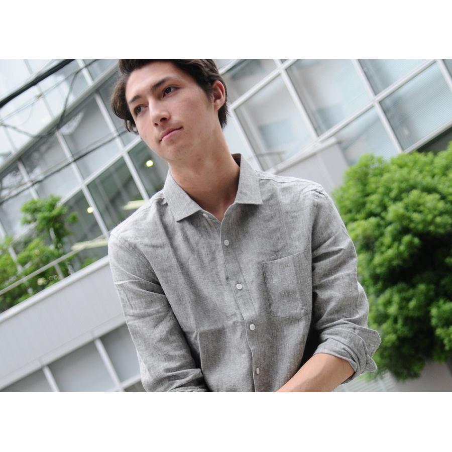 シャツ メンズ 長袖 カジュアル 春夏 夏 イエロー グリーン カーキ ネイビー M L Xl 2l Ll カジュアルシャツ リネン 麻 Evolution メンズジャケット バッグ 鞄 のhk 通販 Yahoo ショッピング