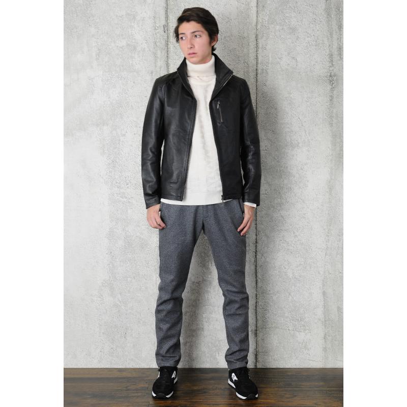 レザージャケット メンズ 本革 ブラック 黒 L XL LL 2L ライダース 革ジャン リアルレザー 春 秋 EVOLUTION エボリューション hk エイチケー 61529 | EVOLUTION | 06