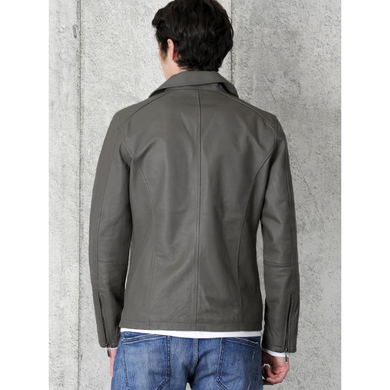 レザージャケット メンズ 本革 ブラック 黒 L XL LL 2L ライダース 革ジャン リアルレザー 春 秋 EVOLUTION エボリューション hk エイチケー 61529 | EVOLUTION | 08