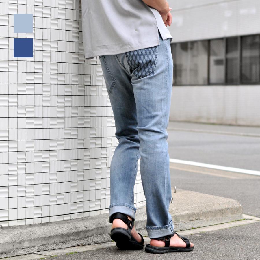 ジーンズ メンズ ストレート M L Xl 2l Ll 30 31 32 青 ライトブルー ブルー ストレッチ ユーズド ウォッシュ 春夏秋冬 Evolution Hk エイチケー メンズジャケット バッグ 鞄 のhk 通販 Yahoo ショッピング