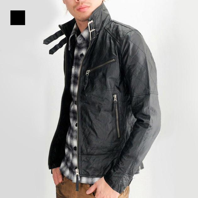 レザージャケット メンズ 本革 ワイン ブラウン ブラック 黒 M L ライダース シングル 革ジャン リアルレザー 春 秋 Hk エイチケー 7319 7319 メンズジャケット バッグ 鞄 のhk 通販 Yahoo ショッピング